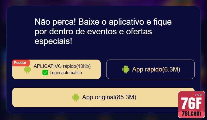 76f - premium aplicativo premium - Bônus pelo App